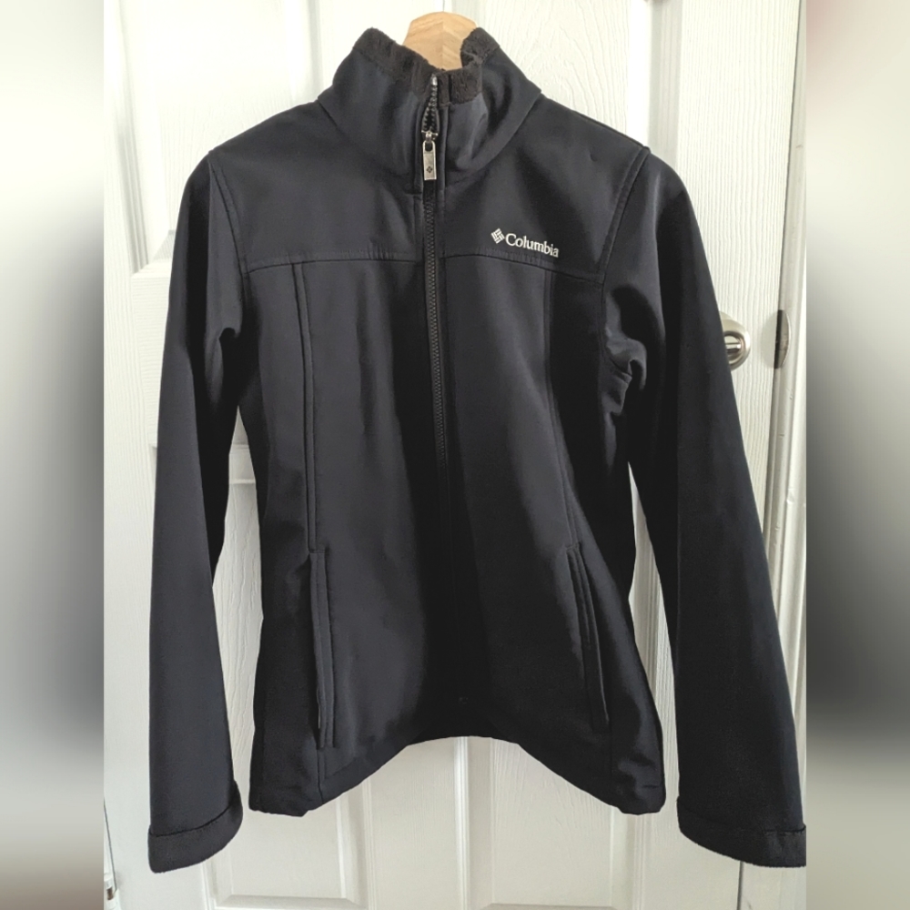 Columbia Soft Shell Jacket Water Resistant - Black